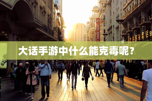 大话手游中什么能克毒呢？