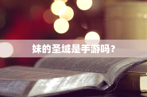 妹的圣域是手游吗？