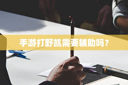手游打野凯需要辅助吗？