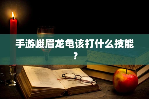 手游峨眉龙龟该打什么技能？