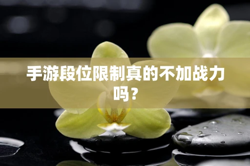 手游段位限制真的不加战力吗？