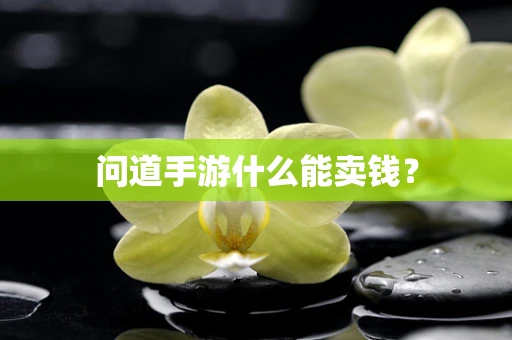 问道手游什么能卖钱？