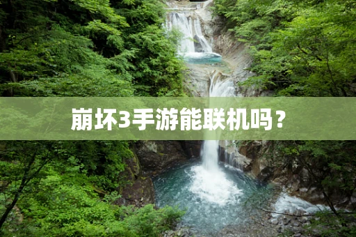 崩坏3手游能联机吗？