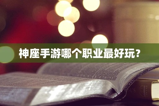 神座手游哪个职业最好玩？