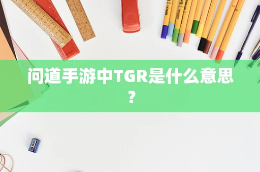 问道手游中TGR是什么意思？