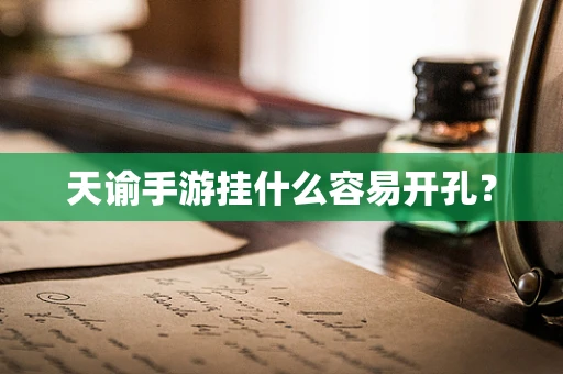 天谕手游挂什么容易开孔？