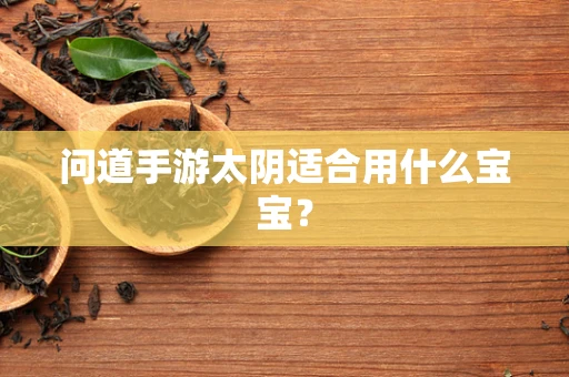 问道手游太阴适合用什么宝宝？