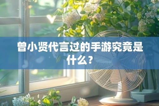 曾小贤代言过的手游究竟是什么？