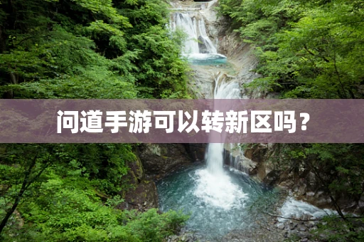 问道手游可以转新区吗？