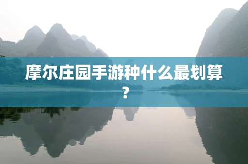 摩尔庄园手游种什么最划算？