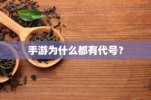 手游为什么都有代号？