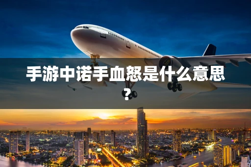 手游中诺手血怒是什么意思？