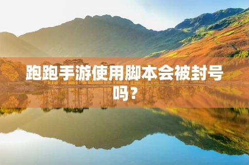 跑跑手游使用脚本会被封号吗？