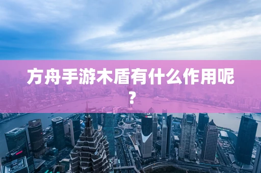 方舟手游木盾有什么作用呢？