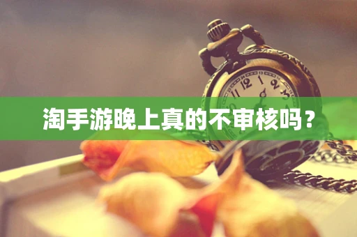 淘手游晚上真的不审核吗？
