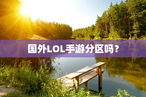 国外LOL手游分区吗？