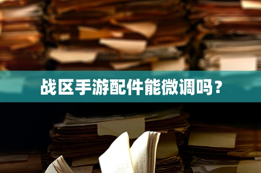 战区手游配件能微调吗？