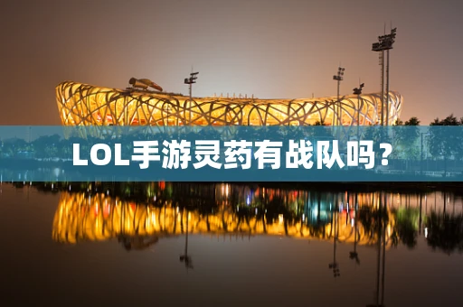 LOL手游灵药有战队吗？