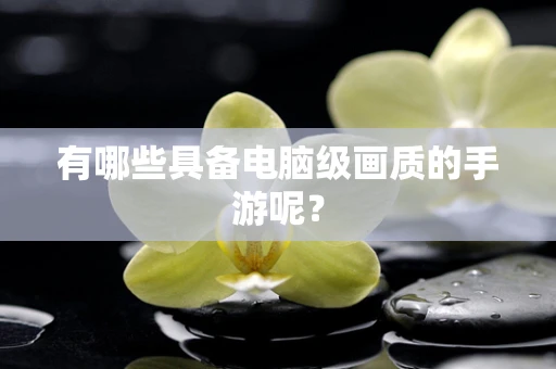 有哪些具备电脑级画质的手游呢？