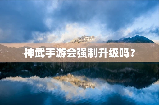 神武手游会强制升级吗？