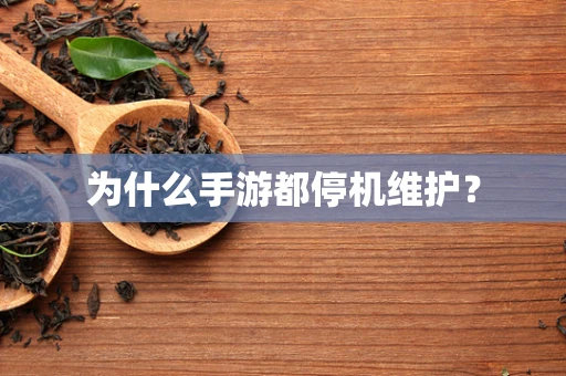 为什么手游都停机维护？