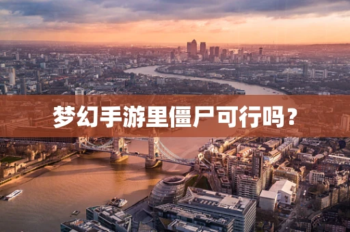 梦幻手游里僵尸可行吗？