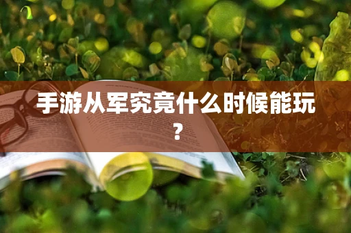 手游从军究竟什么时候能玩？