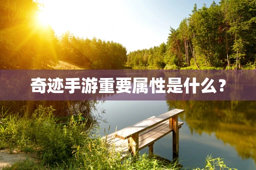 奇迹手游重要属性是什么？