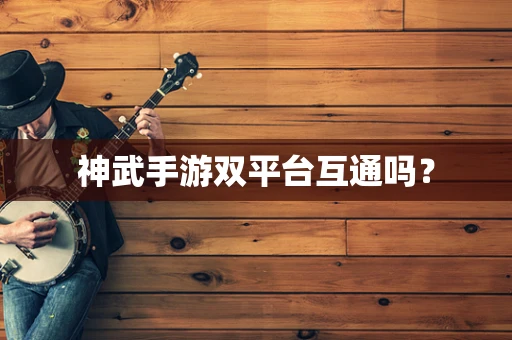 神武手游双平台互通吗？