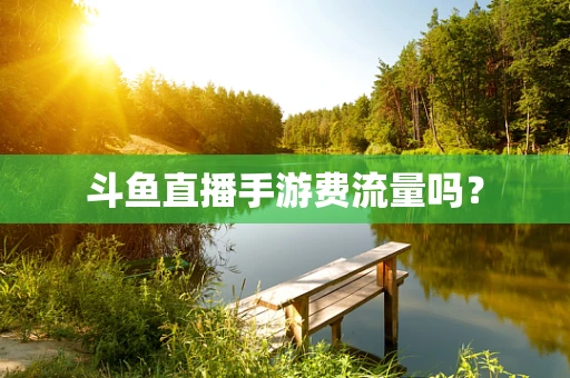 斗鱼直播手游费流量吗？